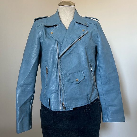 Fitaylor Vegan Leather Motorcycle Jacket - Picture 5 of 8